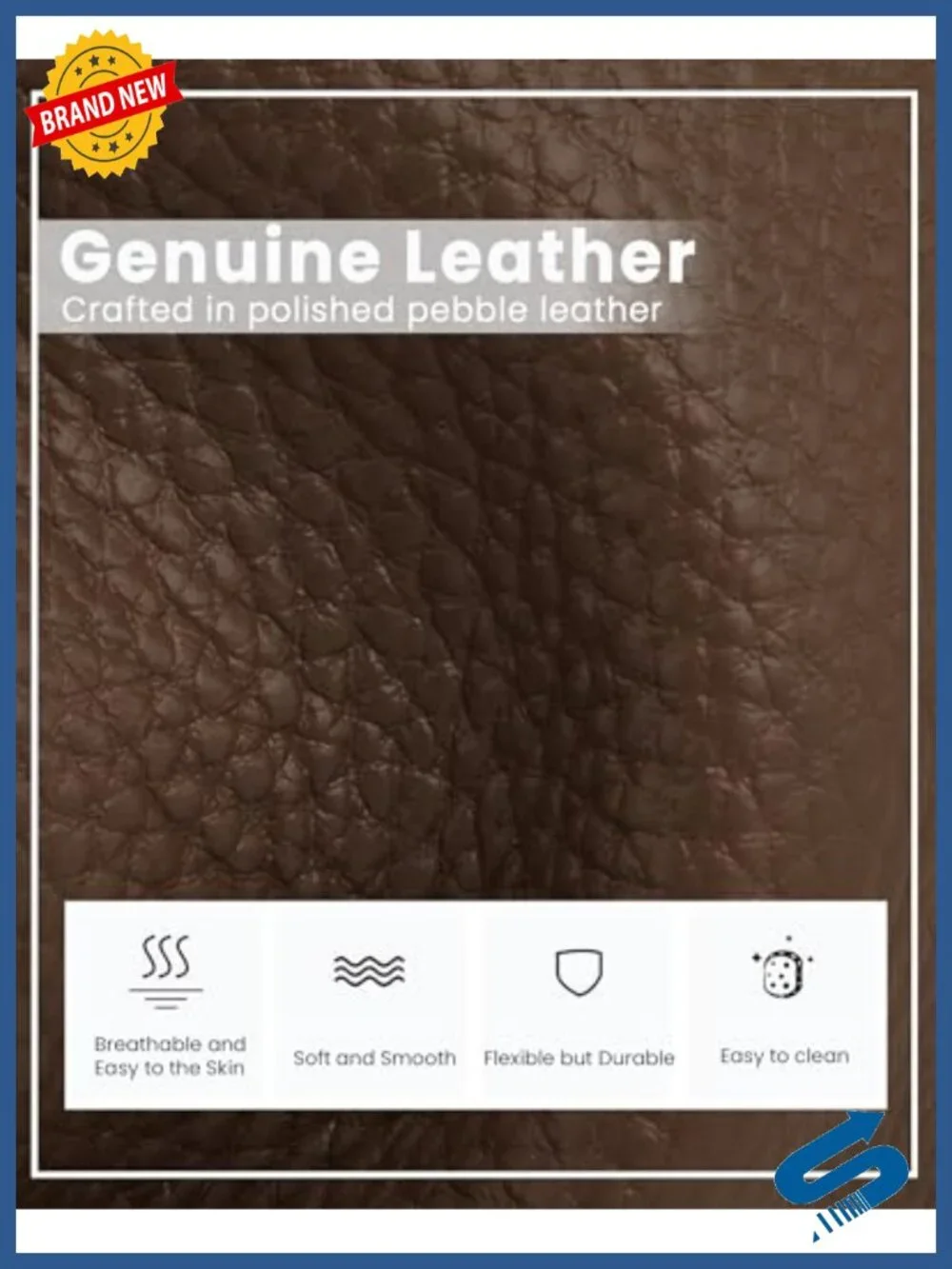 Genuine Leather Crossbody Bag with RFID Blocking Card Slots